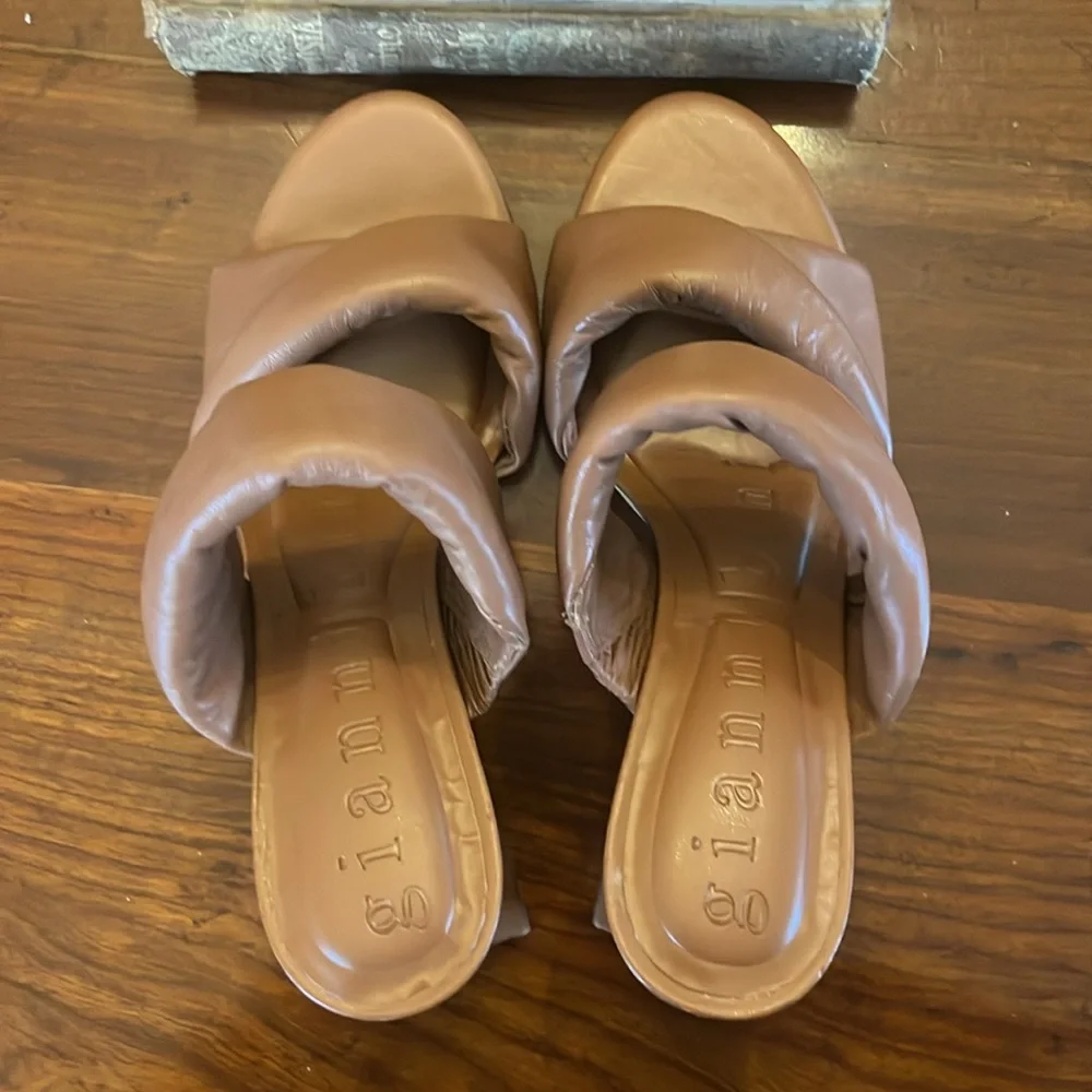 Gianni Bini Brown Women's Heeled Sandals